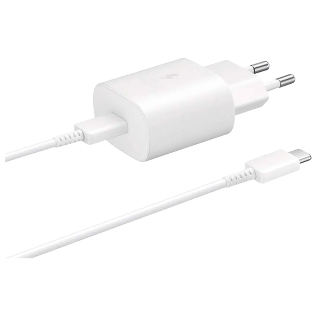 USB-C Snellader 25W + USB-C Kabel (Wit)